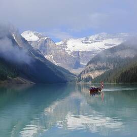 Paddle Your Canoe Lake Louise by Mo Barton