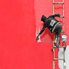 Painting In Progress by Sebastian Kisworo