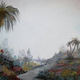 Palms in a garden