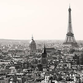 Paris with Eiffel tower in Black and White  by Pierre Leclerc Photography