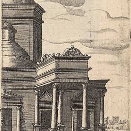 Partial View Of A Building Templum by Lambert Suavius