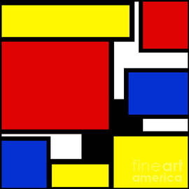 Partridge Family Abstract 3 C Square by Andee Design