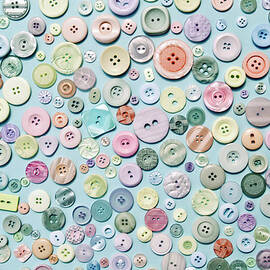 Pastel Button Collection by Image By Catherine Macbride