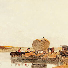 Peter De Wint British, 1784 - 1849, Evening On The Foss by Quint Lox