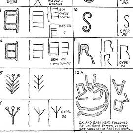 Pictographs And Linear Script Symbols by Science Source