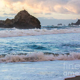 Pink Sunset At Pfeiffer Beach by Suzanne Luft