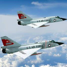 Pitching Darts F-106 2-Ship by Peter Chilelli