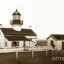 Point Pinos lighthouse Pacific Grove California circa 1895 by Monterey County Historical Society