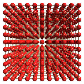 Polonium Crystal Structure by Science Photo Library
