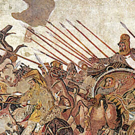 Pompeii, Alexander Mosaic, Battle by Science Source