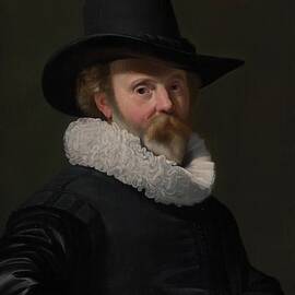 Portrait Of A Man With A Shell by Thomas de Keyser