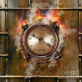 Pressure Gauge And Rust by Mike Agliolo