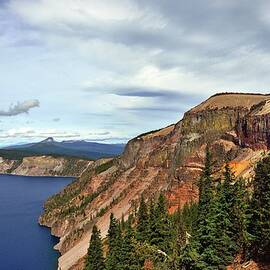 Pumice Castile Framing A View Of Crater by Mark C Stevens