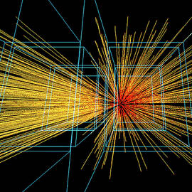 Quark-gluon Plasma Particle Tracks by Science Photo Library
