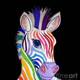 Rainbow Striped Zebra 2