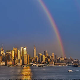 Rainbows Over the New York City Skyline