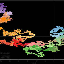 random walk with pi #1 by Cristian Vasile