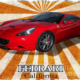 RED FERRARI CALIFORNIA  by Stefano Senise
