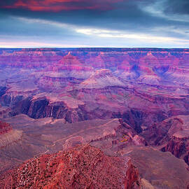 Red Rock Dusk by Michael Dawson