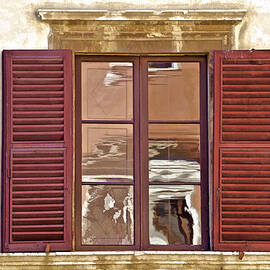 Reflection in a Window of Tuscany by David Letts