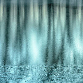 Reflection Of Trees On A Frozen Lake by Elisabeth Pollaert Smith