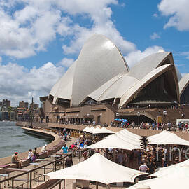Restaurant In Area Of Sydney Opera by Bill Bachmann
