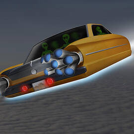Retro Flying Object 1 by Mike McGlothlen