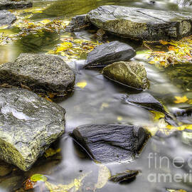 Rocks in Stream by Twenty Two North Photography