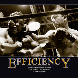 Rocky Marciano Efficiency  by Retro Images Archive