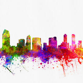 San Diego California skyline 02 by Aged Pixel
