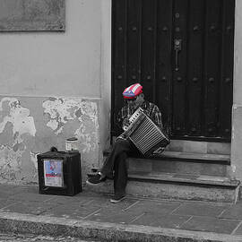 San Juan Accordion Player II by Richard Reeve