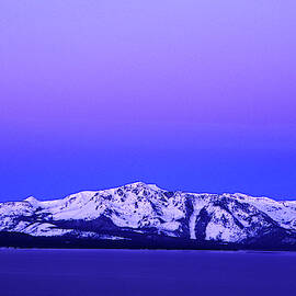 Scenic View Of A Lake And The Moon by Corey Rich