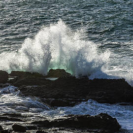 Sea Hitting The Rocks I