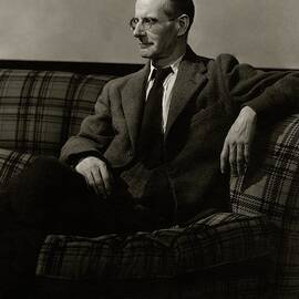 Sean O'casey Sitting On A Sofa by Lusha Nelson
