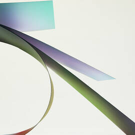 Sheets Of Paper With Colored Shadows by Paul Taylor