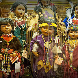 Shop Display of American Indian Dolls