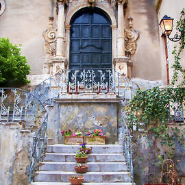 Sicilian Village Steps and Door