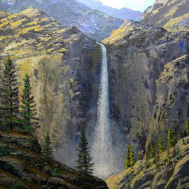 Sierra Nevada Waterfall by Frank Wilson