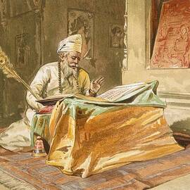 Sikh Priest Reading The Grunth by William 'Crimea' Simpson