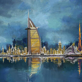 Skyline Burj-ul-Khalifa  by Corporate Art Task Force