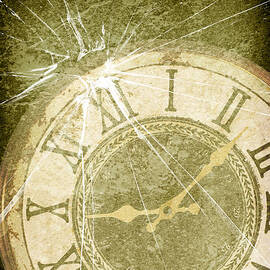 Smashed Clock Face by Amanda Elwell