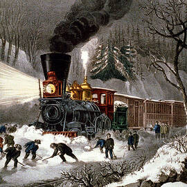 Snow Bound by Currier and Ives