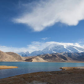 Snow Mountain With Bule Lake On Foot by Wulingyun