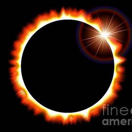 Solar Eclipse of the Sun - Orange Version