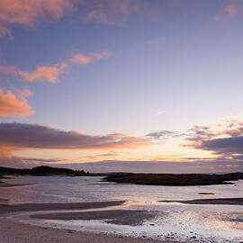 Sound Of Sleat At Dusk At by David C Tomlinson