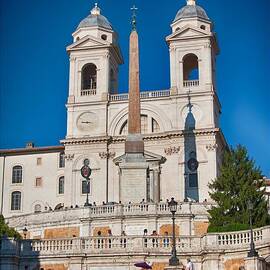 Spanish steps and Trinita dei Monti by Stefano Senise