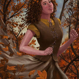Spirit of Autumn Woman by Martin Davey