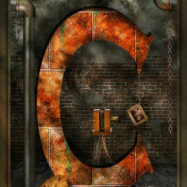 Steampunk - Alphabet - C is for Chain by Mike Savad