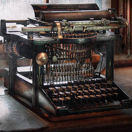 Steampunk - Typewriter - A really old typewriter  by Mike Savad