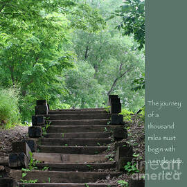 Steps and Lao Tzu Quote by Hermes Fine Art